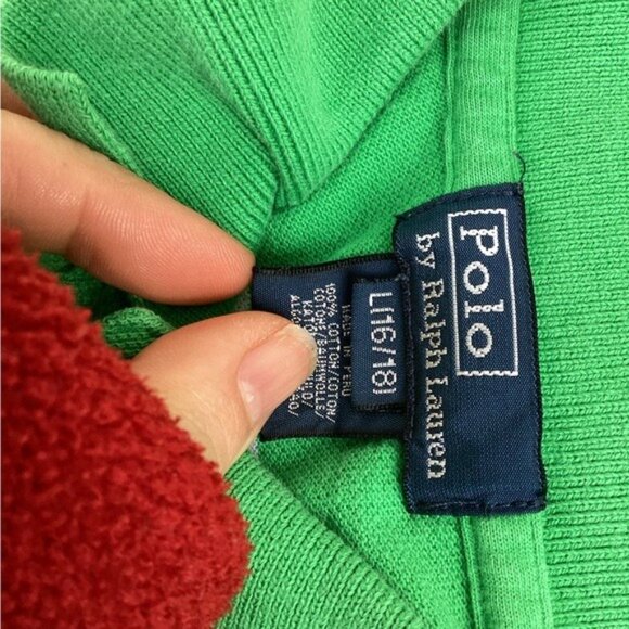Country Club Chic Polo by Ralph Lauren green and white polo size large - Picture 3 of 4
